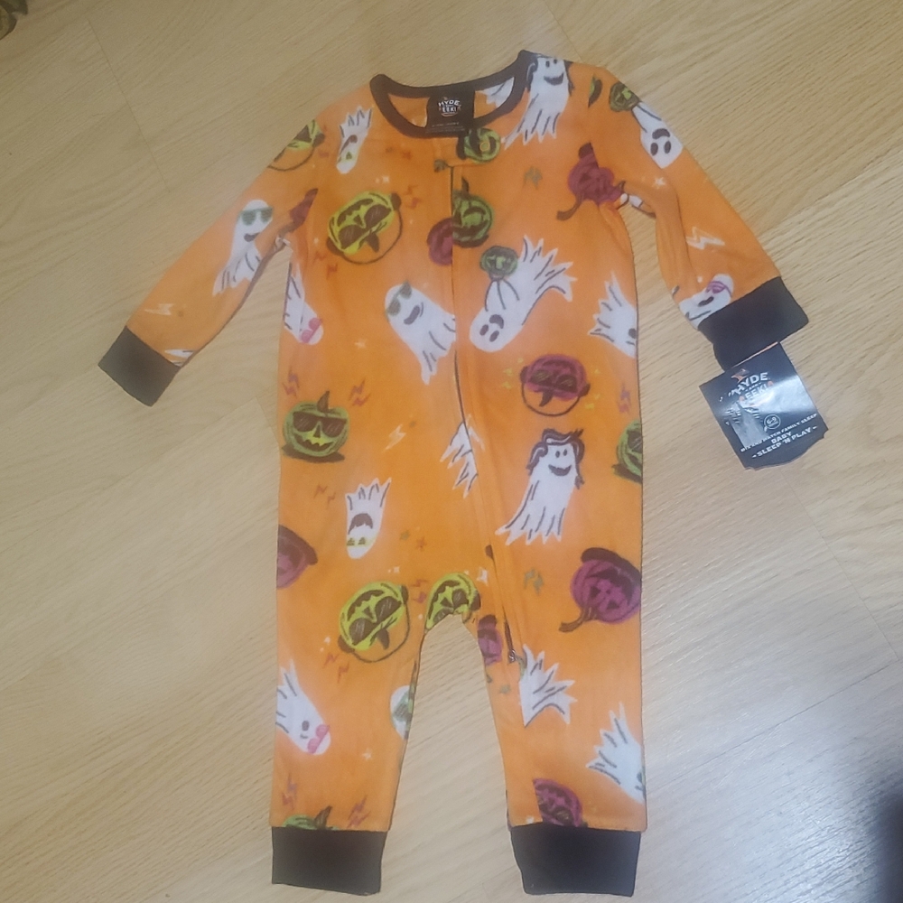 Halloween Ghost Print Kids One Piece